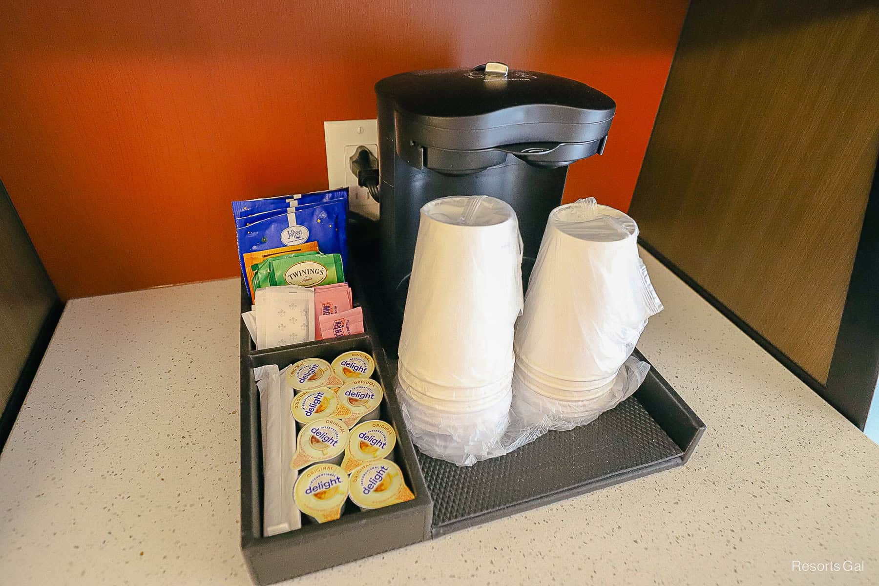 individual cup coffee maker in a room at Disney's All-Star Resorts 