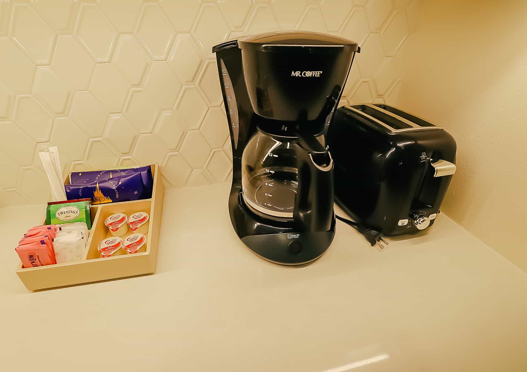 coffee pot in a deluxe studio at Disney's Saratoga Springs Resort 