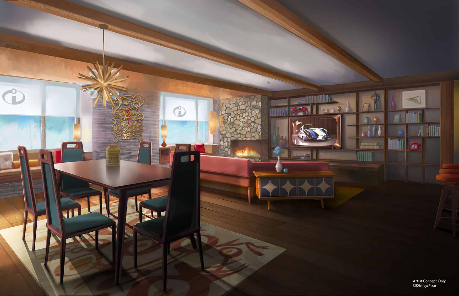 Incredibles themed suite coming to Disneyland Resort Pixar Place Hotel 