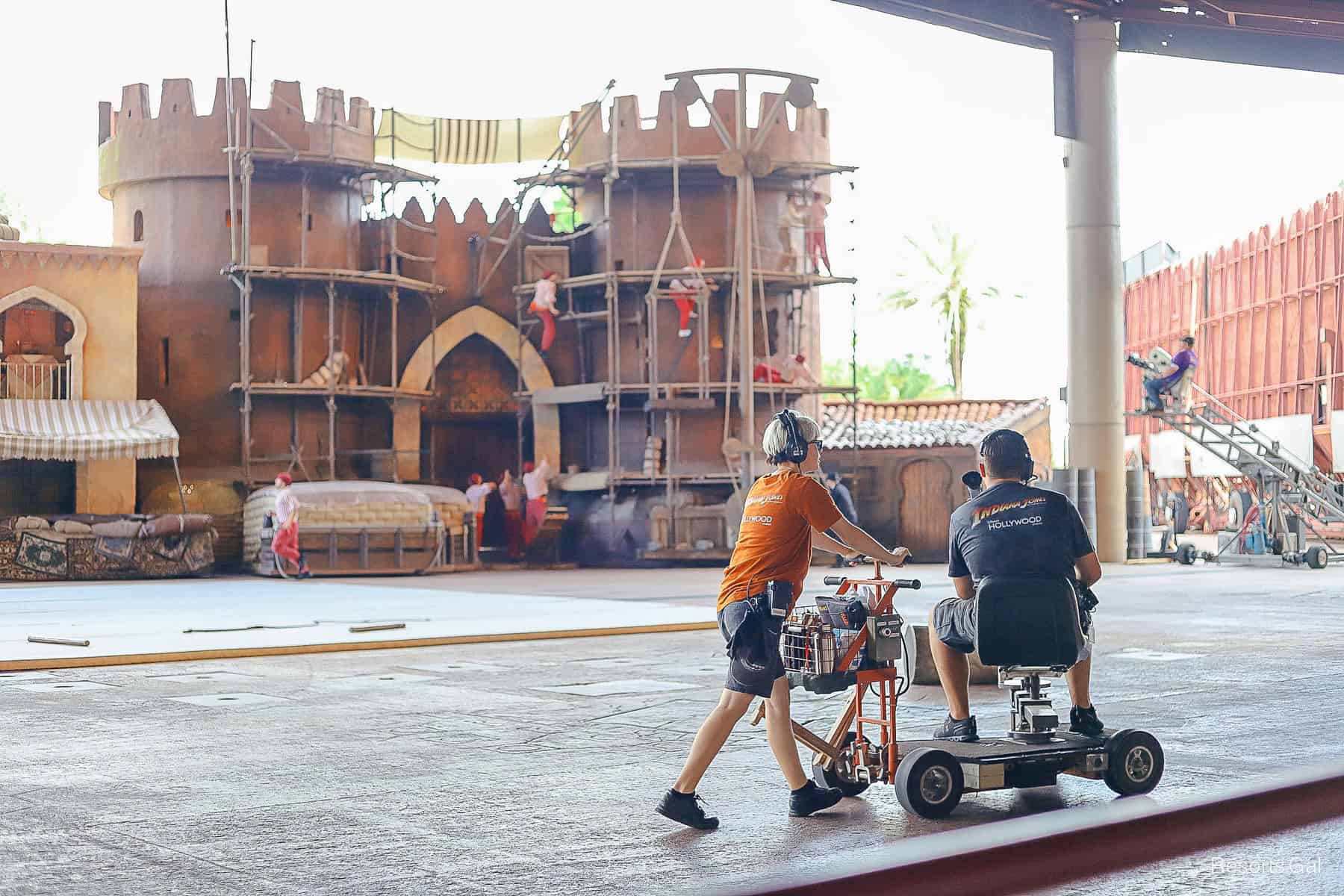 producers filming Epic Stunt Spectacular at Disney's Hollywood Studios 