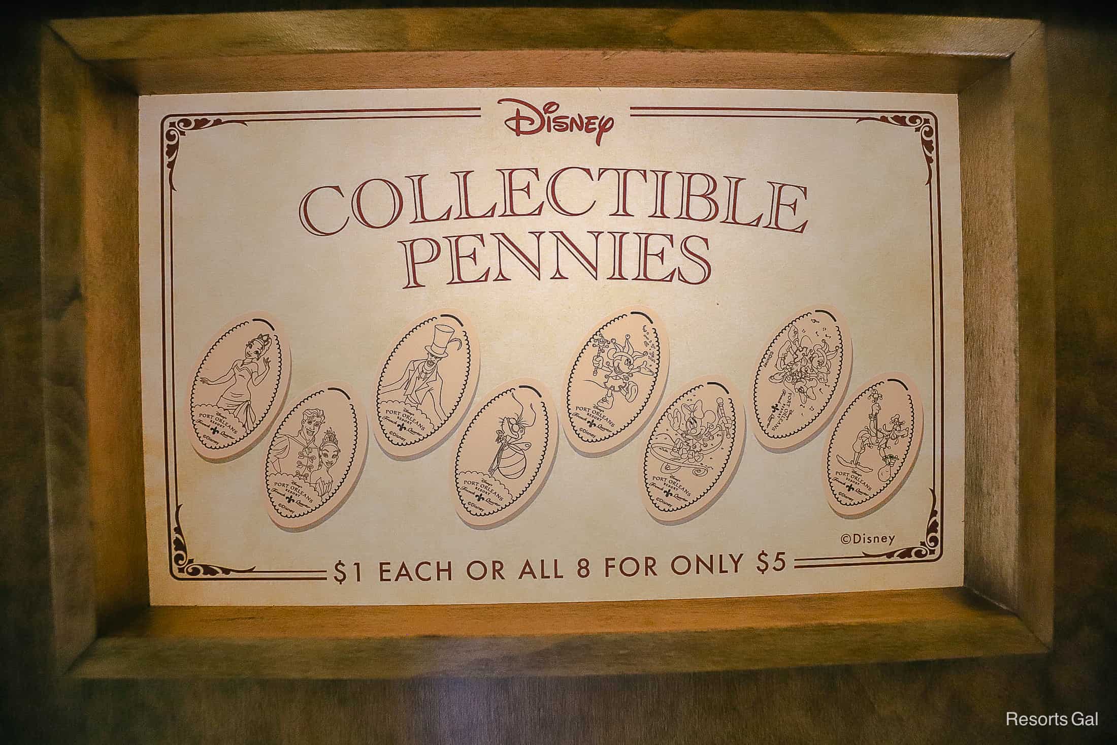 Collectible Pennies in Jackson Square Gifts and Desires 