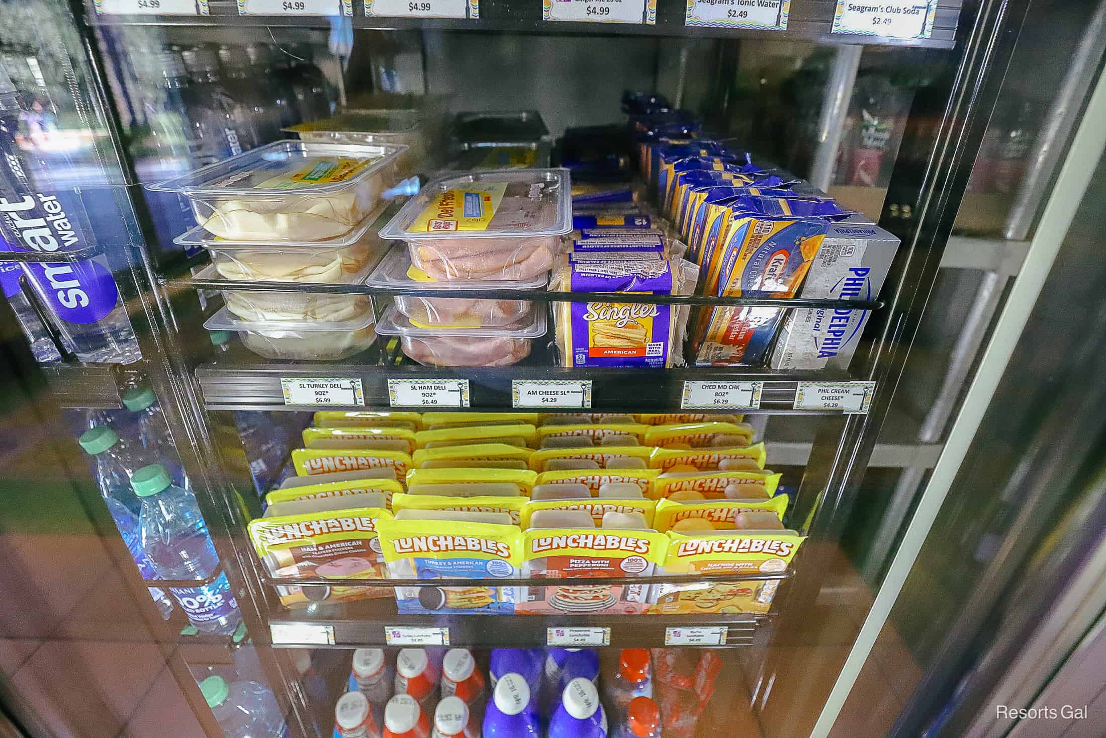 refrigerated items like deli meats, cheese, and Lunchables in Jackson Square Gifts and Desires 