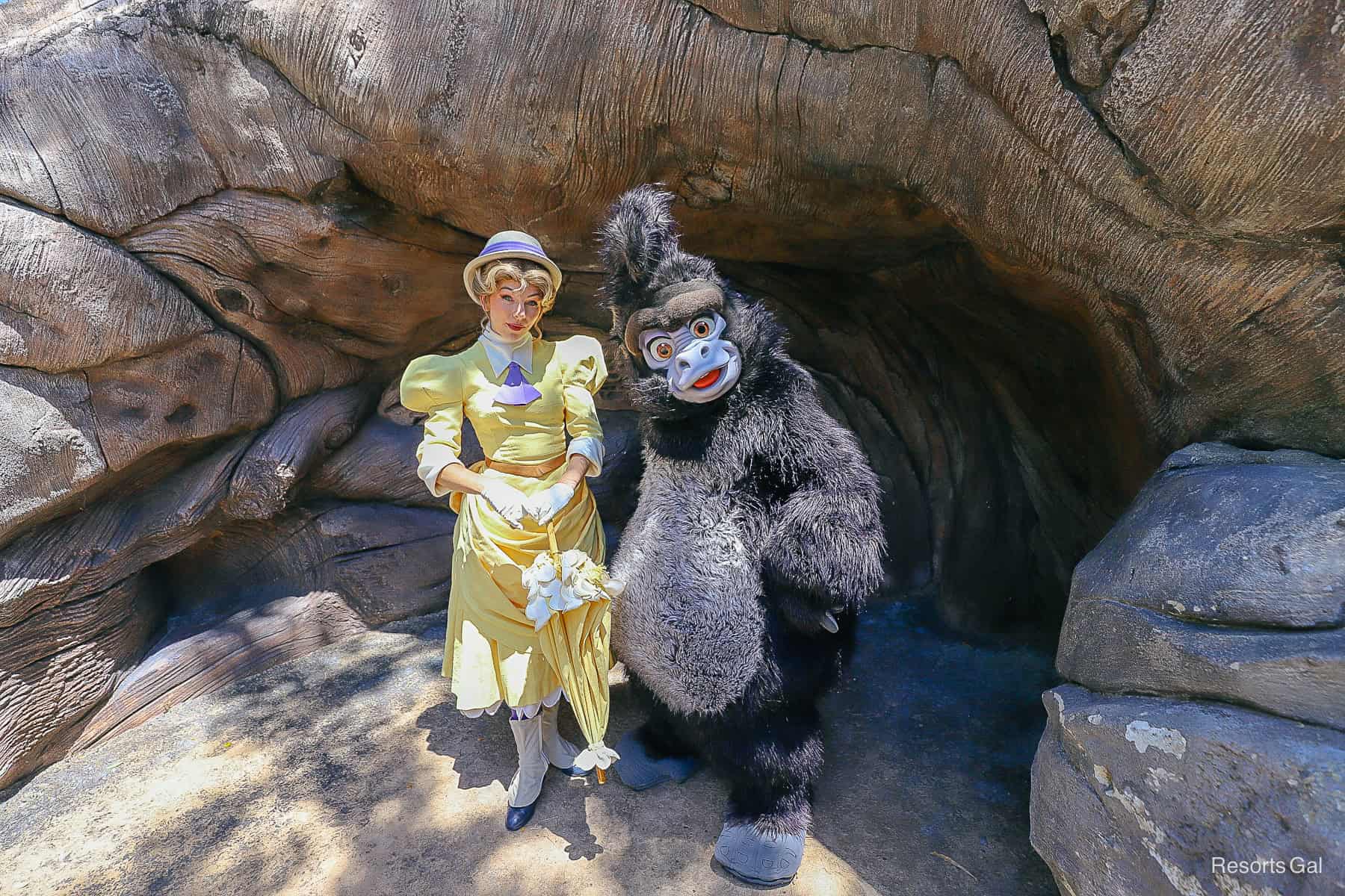 Jane and Terk during Earth Week at Disney's Animal Kingdom 