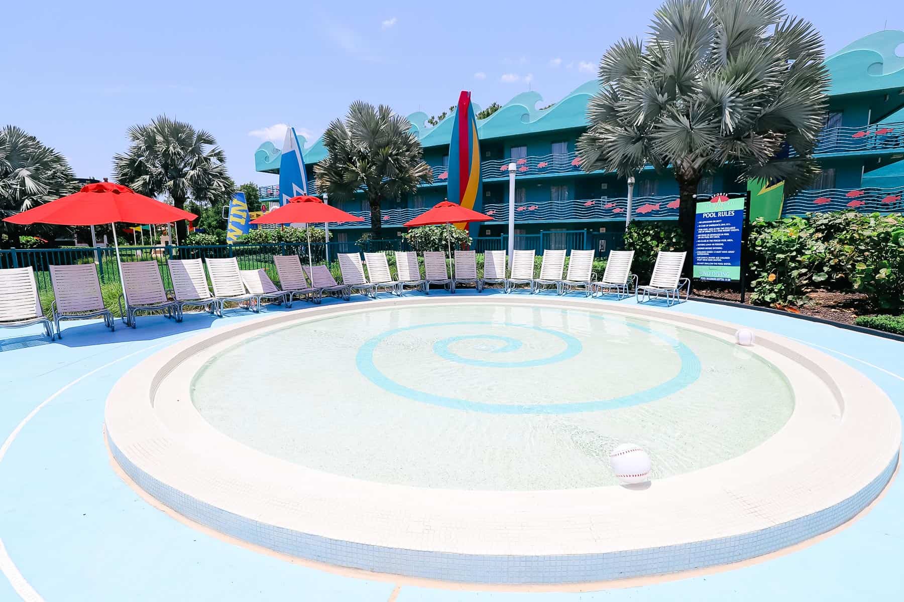 the kiddie pool at Disney's All-Star Sports will be part of the closure 