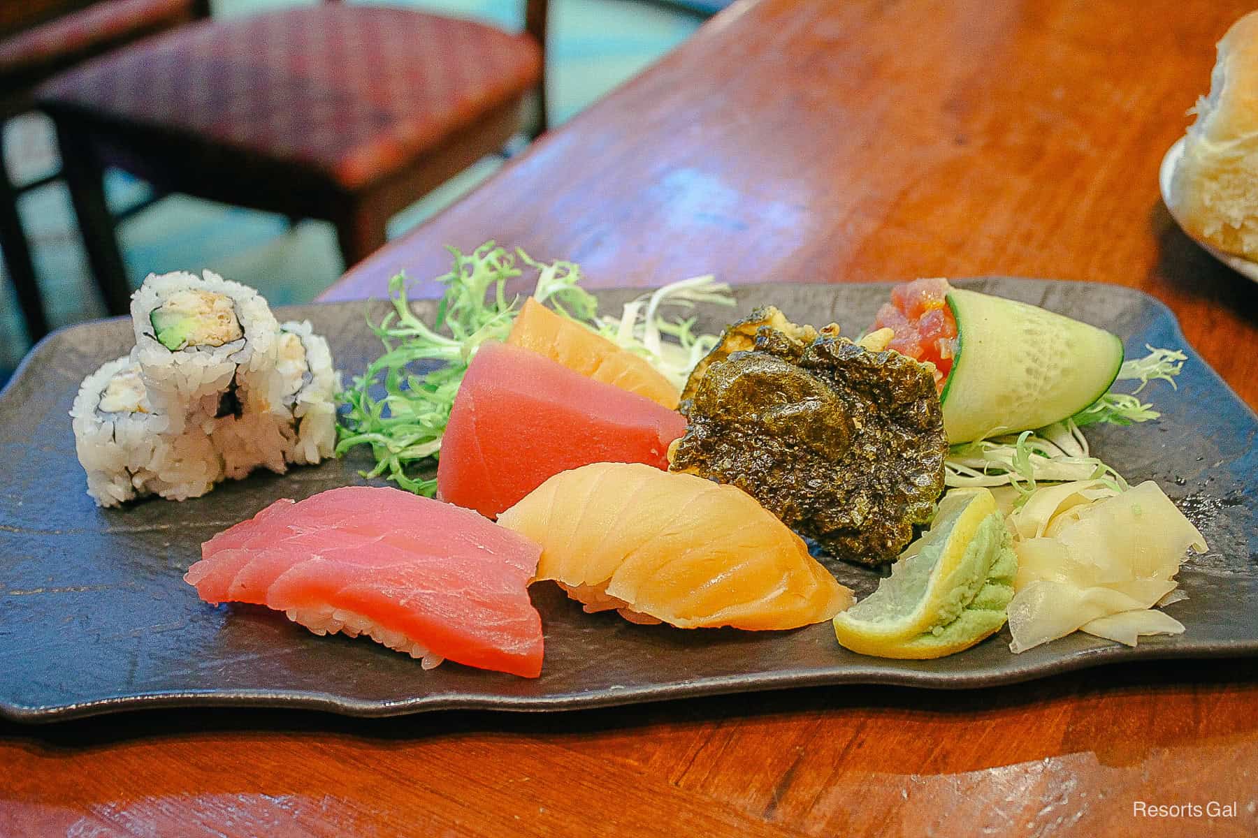 nigiri selection of sushi sampler 