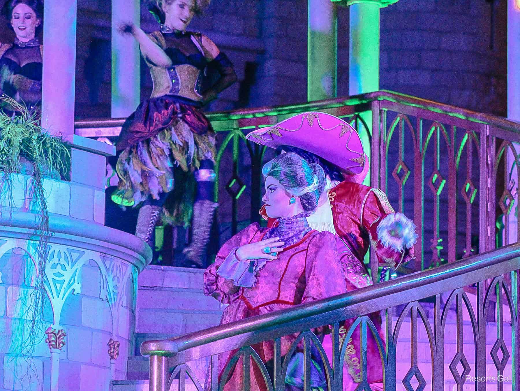 Lady Tremaine in Castle Stage show during the Halloween Party at Magic Kingdom. 