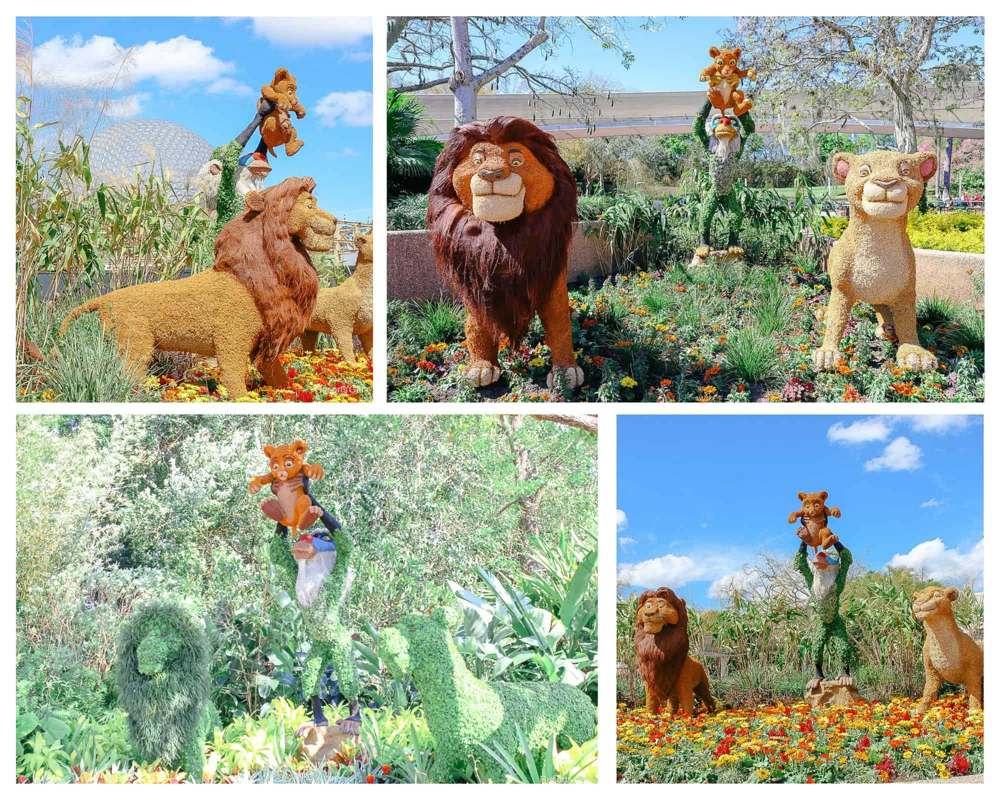 Through the Years: The Lion King Topiary at Epcot’s Flower and Garden Festival (Photos)