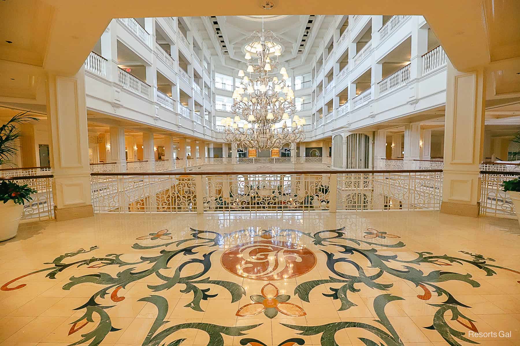 the lobby entrance from the 2nd floor monorail platform 