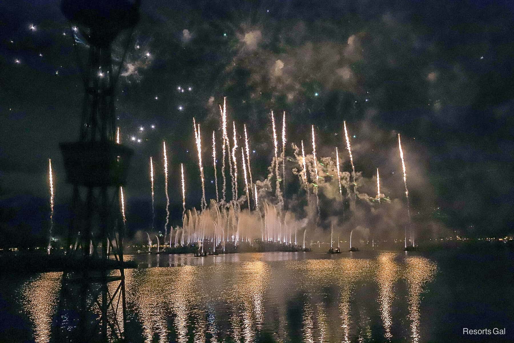 Epcot Fireworks View from Torch #4