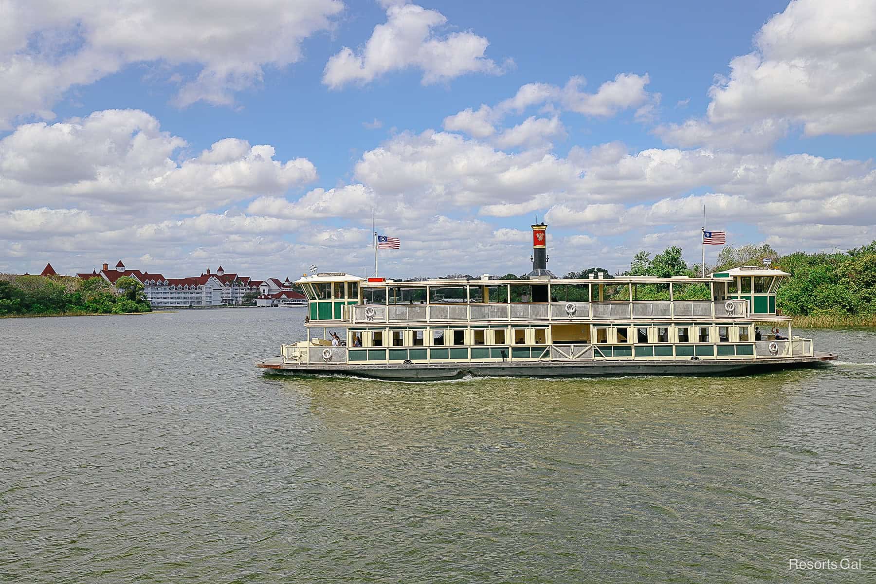 a ferry crossing between Magic Kingdom and the TTC 