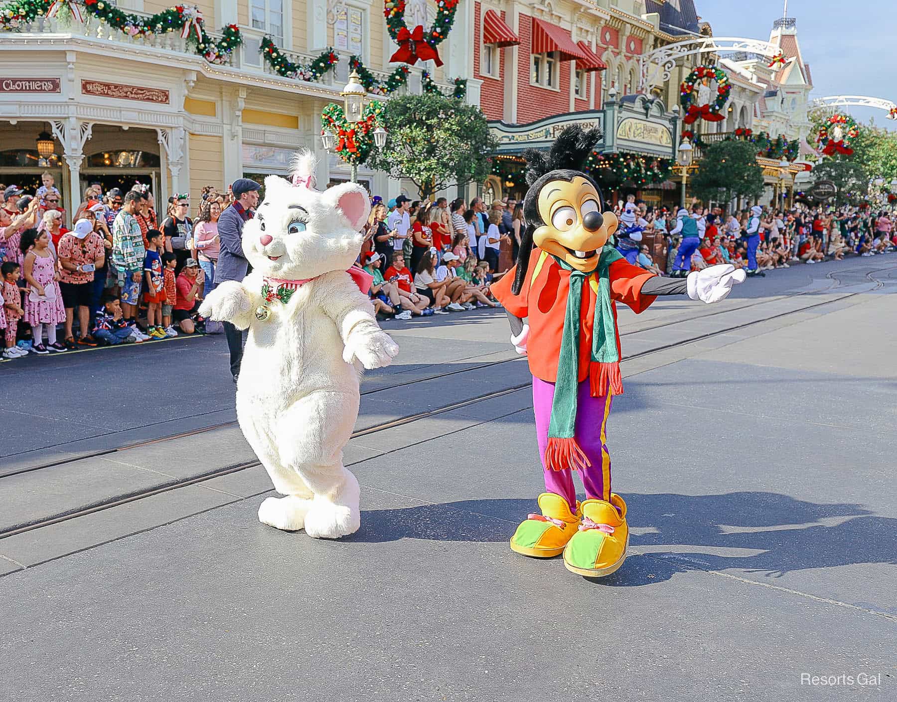 Marie and Max in the Christmas Parade 