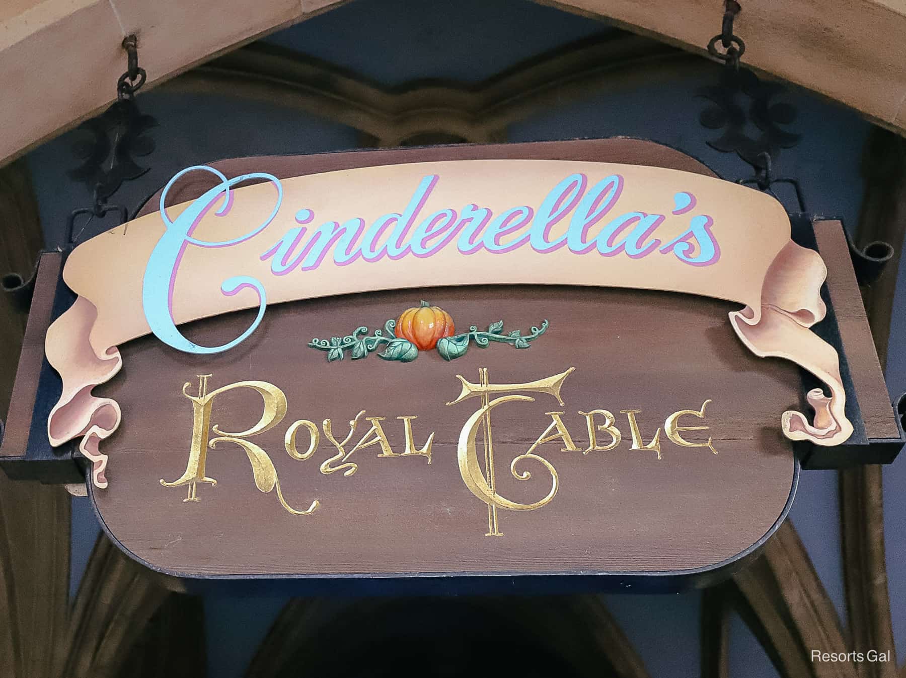 Cinderella's Royal Table sign 