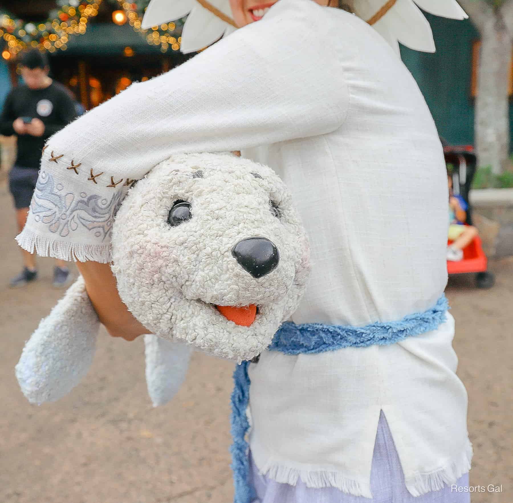 a puppeteer in the Merry Menagerie at Disney's Animal Kingdom 