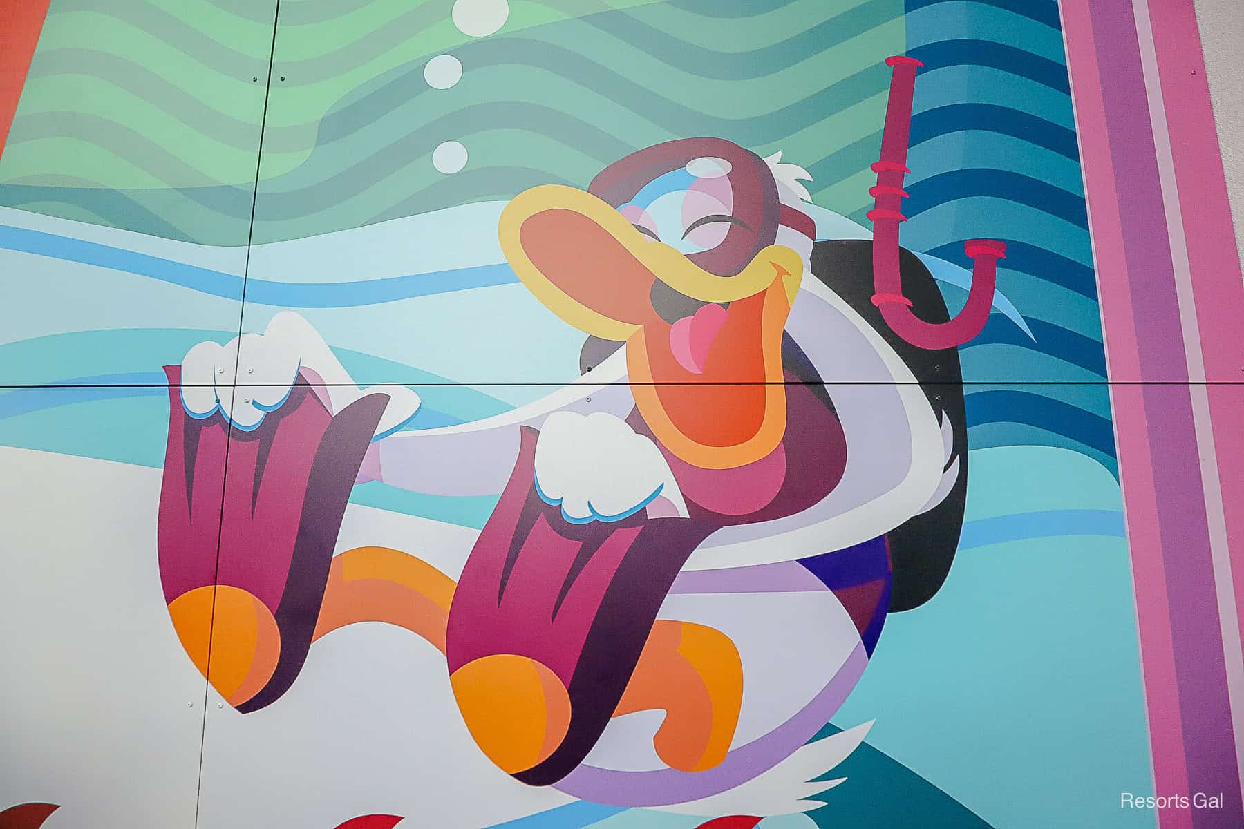 Donald Duck mural 