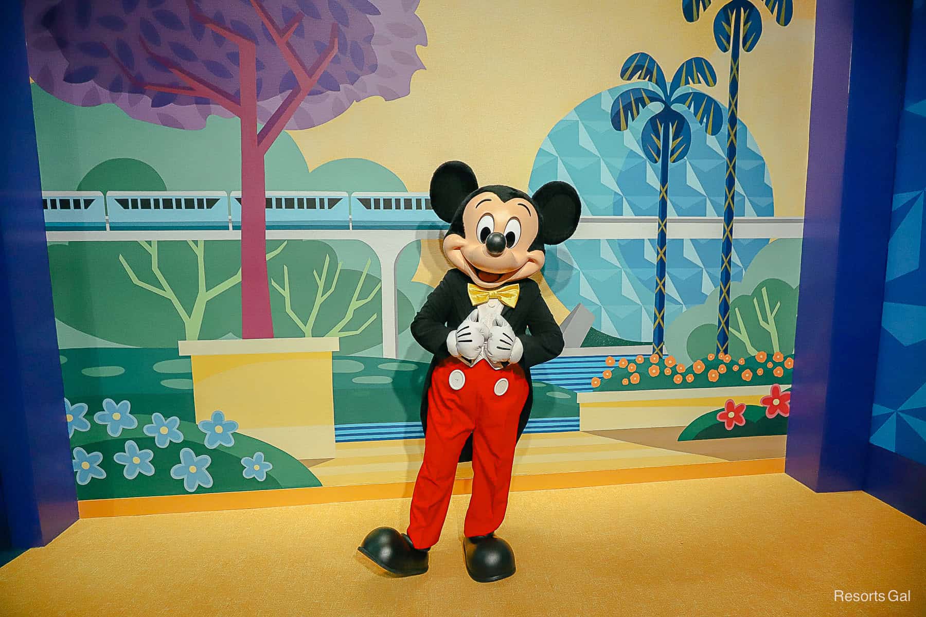 Mickey poses for a photo in his Maestro Mickey outfit 