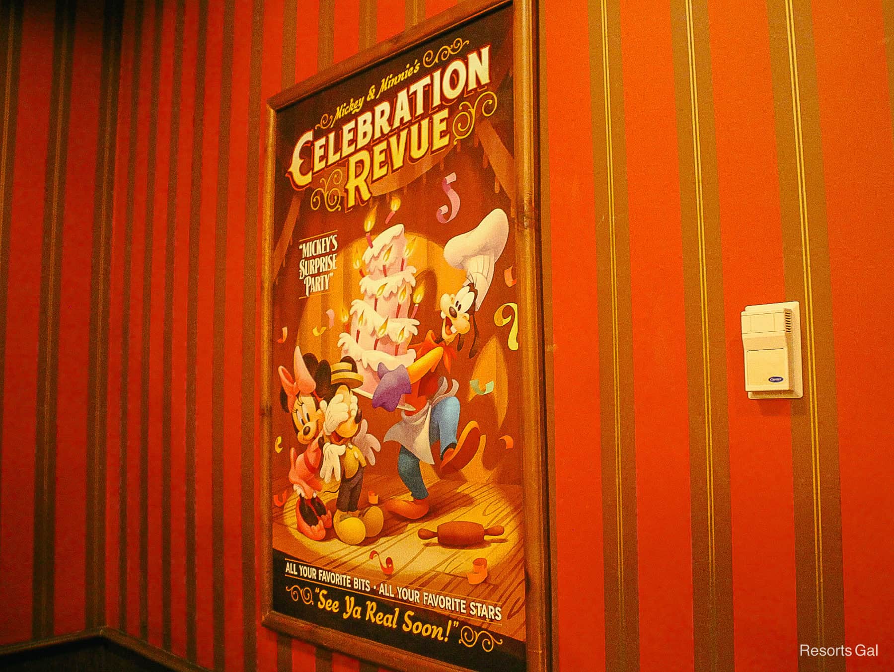 a queue photo that advertises Mickey's Celebration Revue