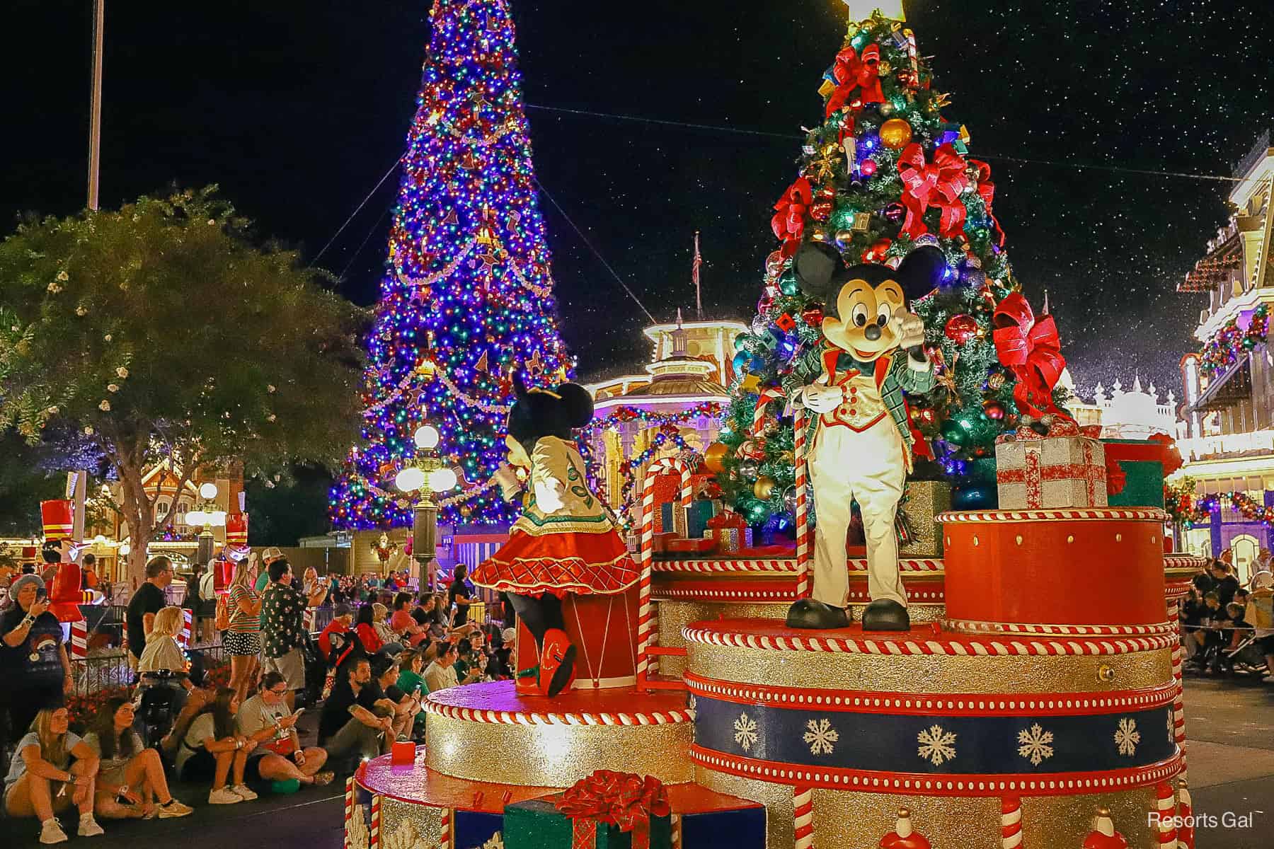 parade float at night 