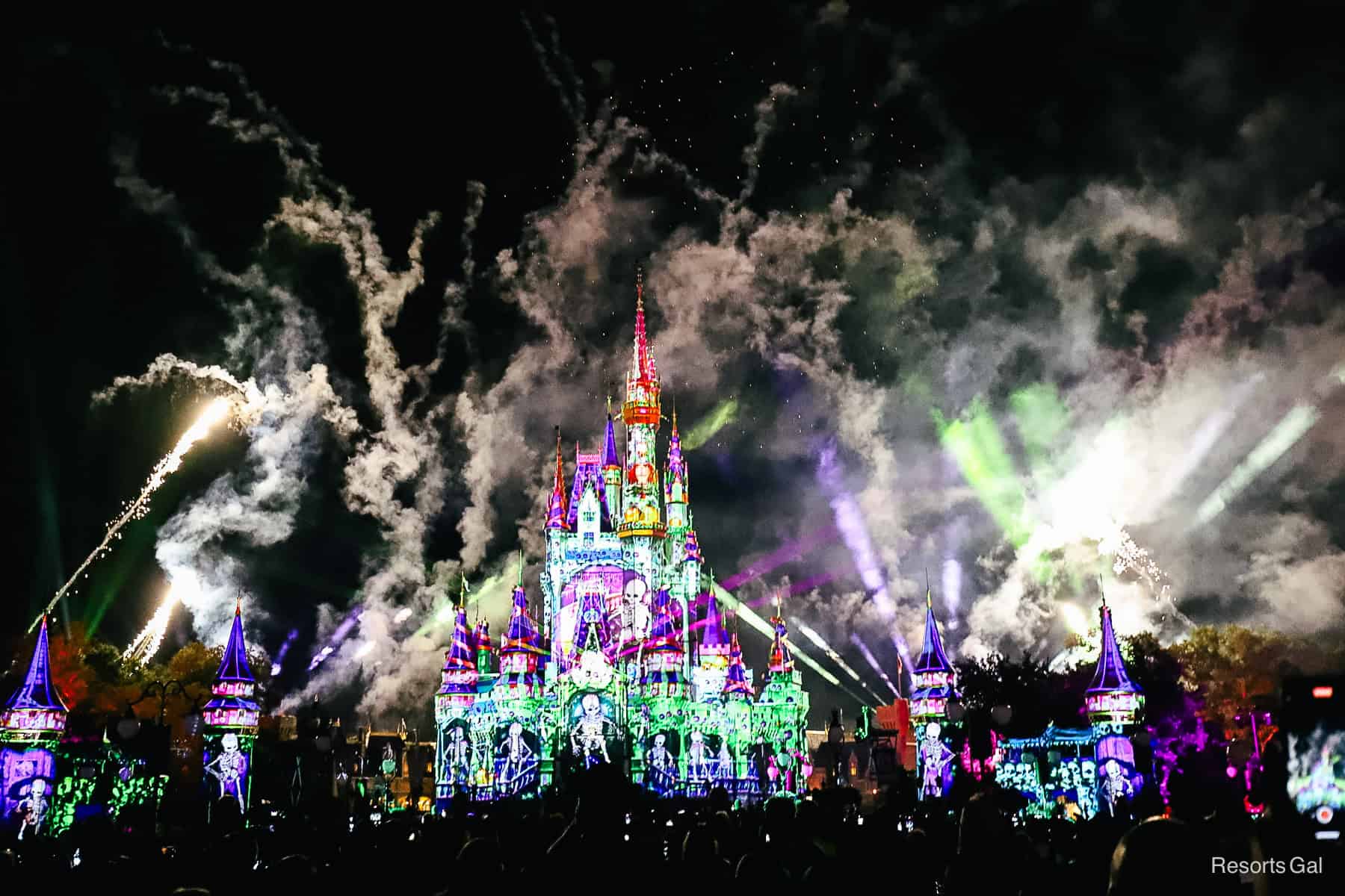fireworks at Mickey's Not So Scary Halloween Party 