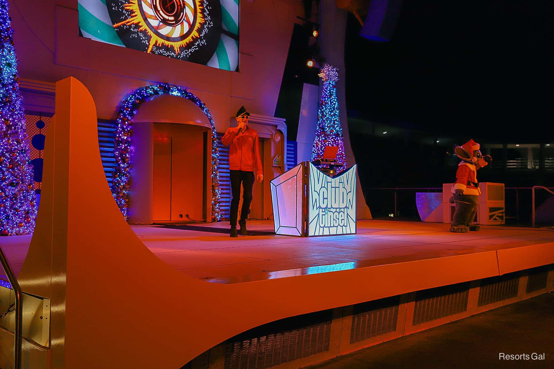 Club Tinsel Stage in Tomorrowland at the Magic Kingdom Party 