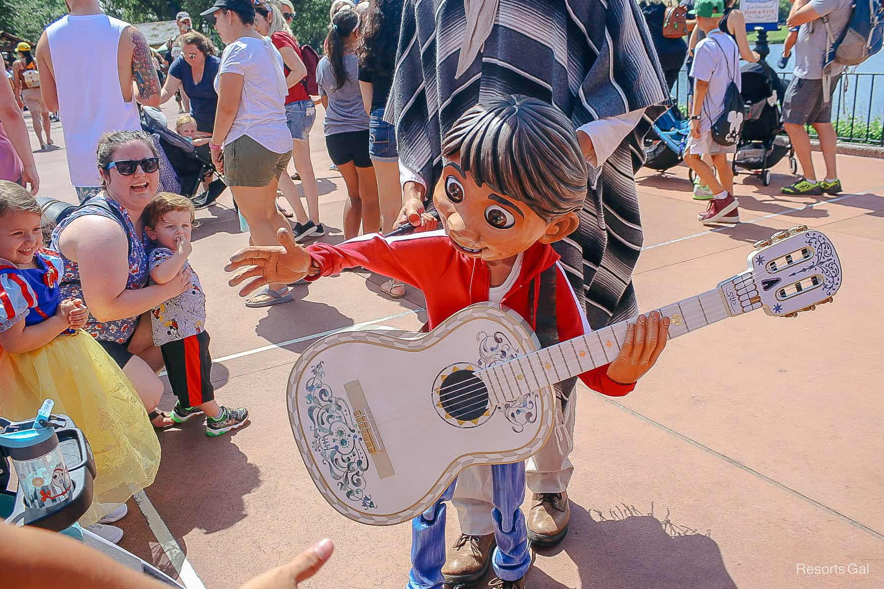 Coco puppet from The Story of Coco at Epcot 