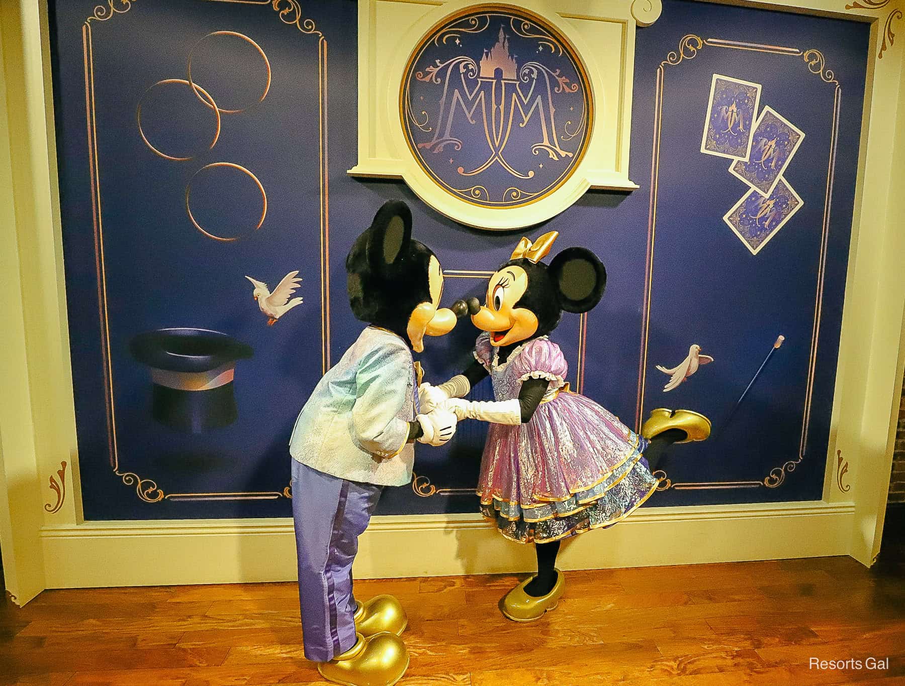 Minnie with Mickey 