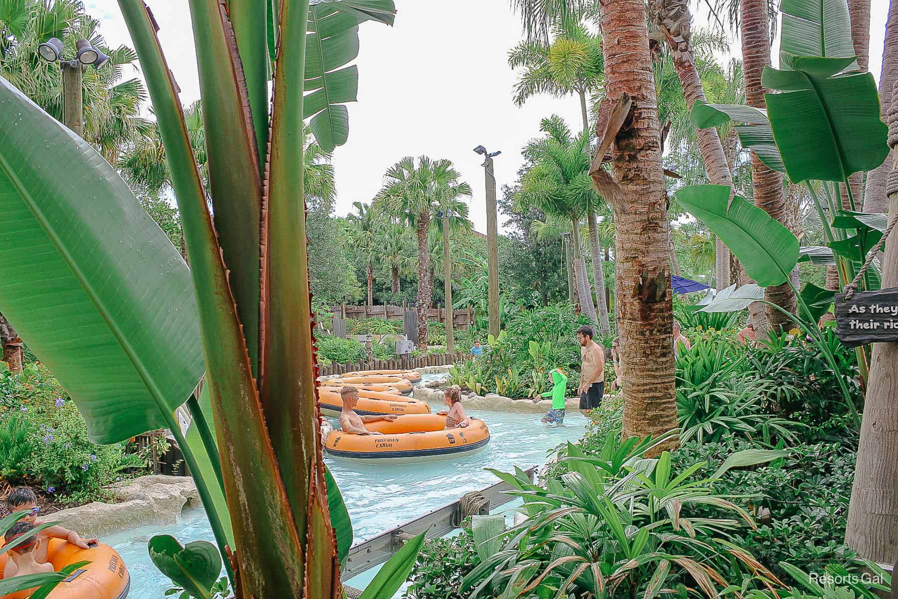 guests boarding rafts for Miss Adventure Falls 