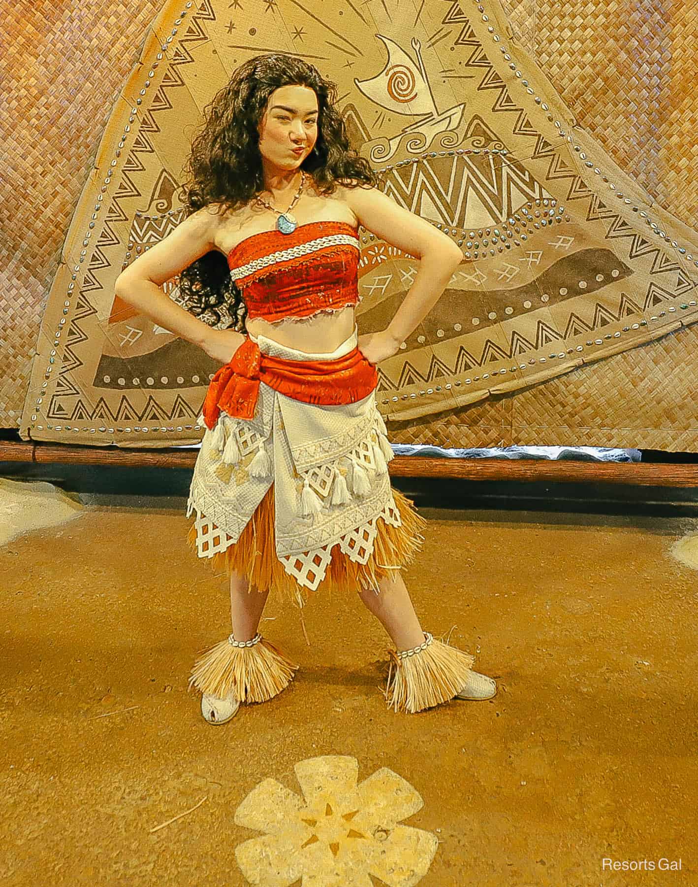 Moana close up at her DAK meet-and-greet 