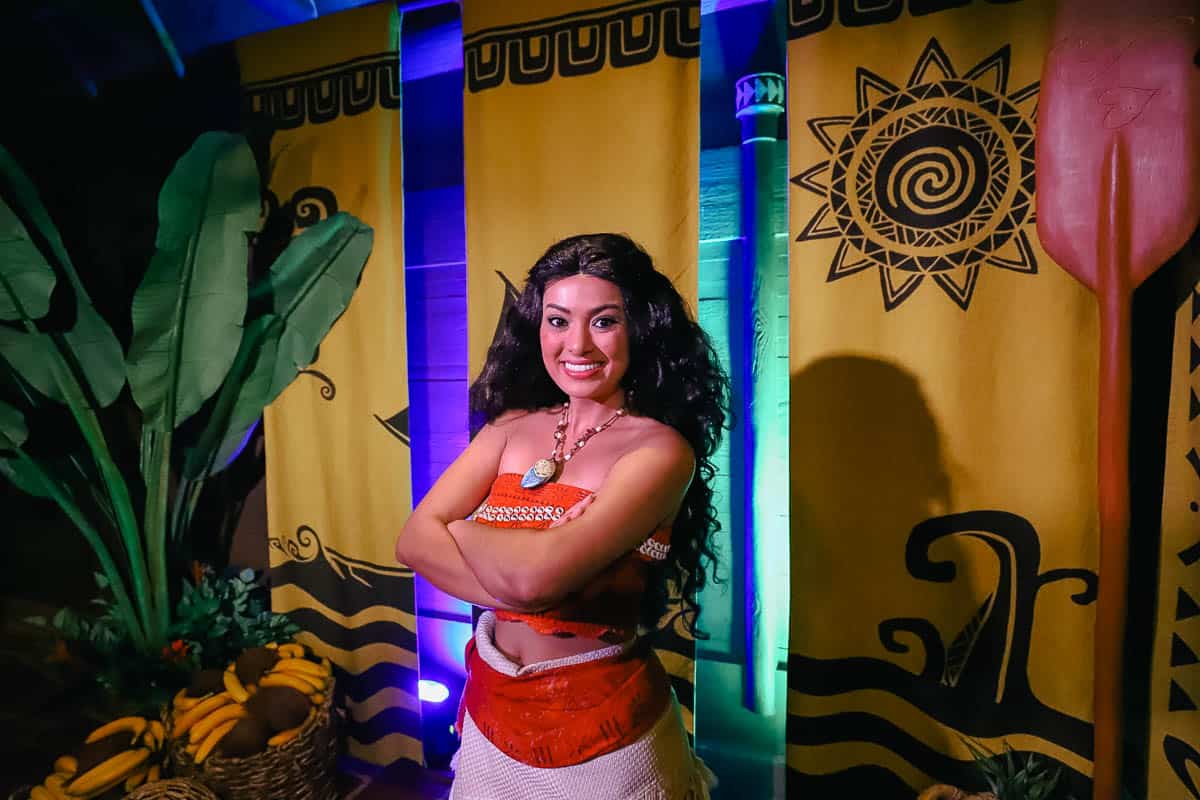 Moana at Mickey's Very Merry Christmas Party 