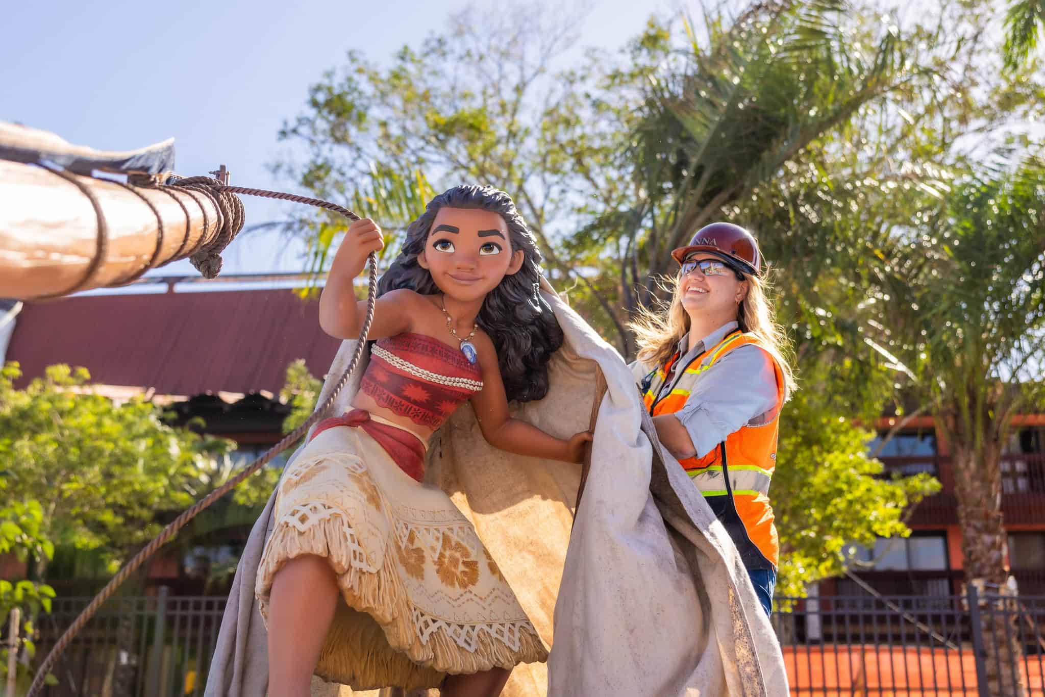 Moana reveal life-size sculpture