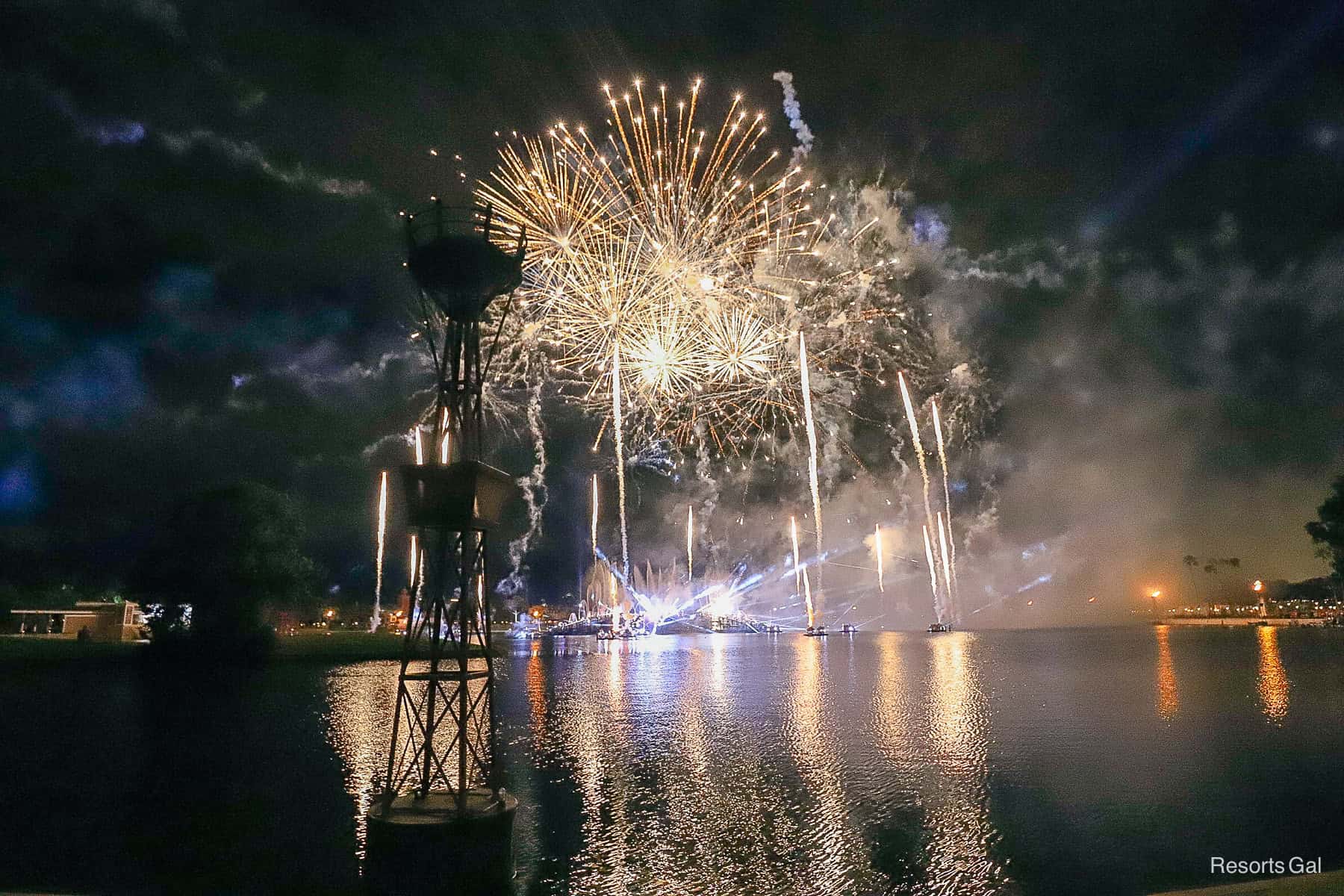 Fireworks at Epcot during New Year's Eve 