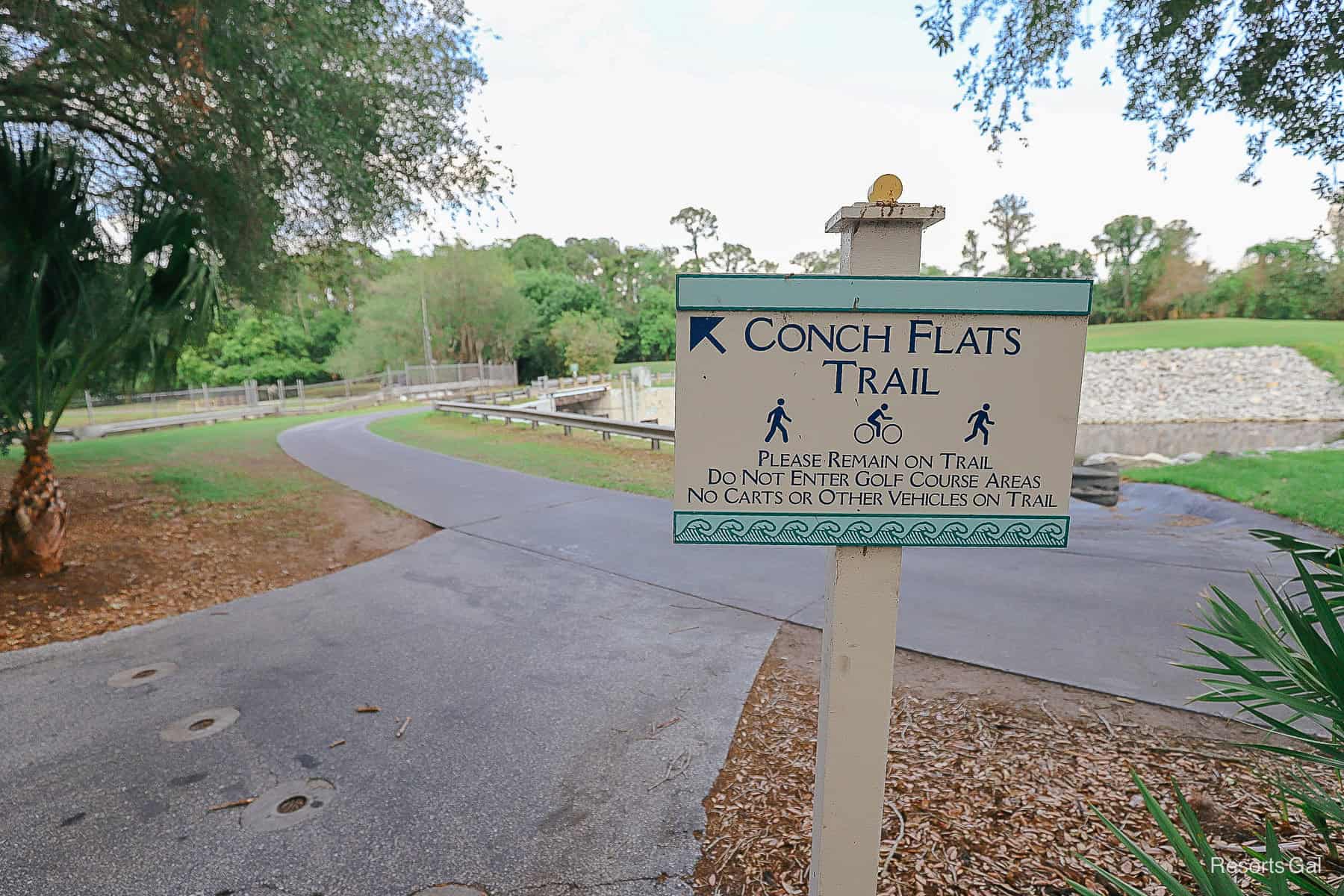 entrance to the Conch Flats Trail 