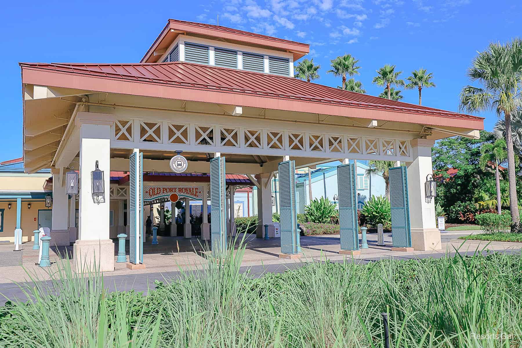 Old Port Royale Lobby entrance at Caribbean Beach