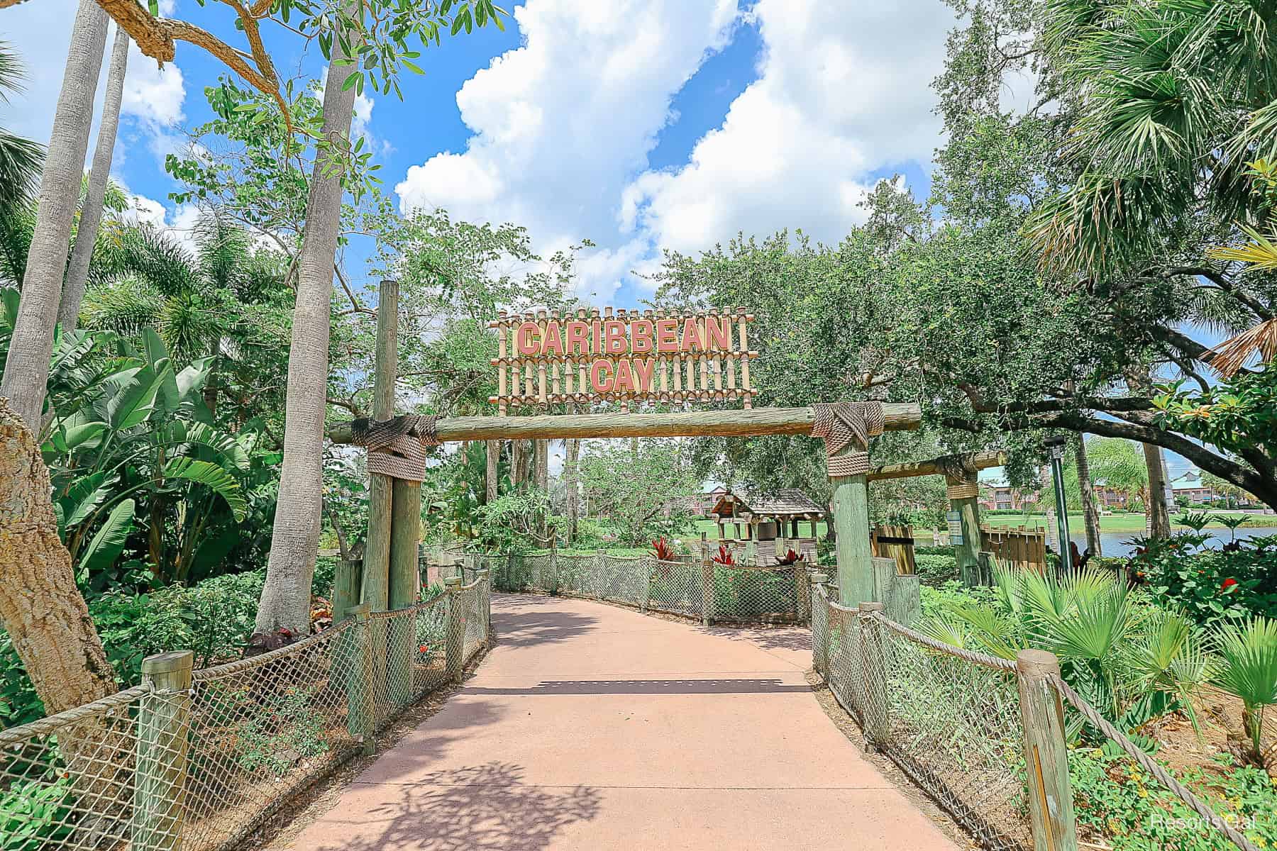 the entrance to Caribbean Cay from Old Port Royale 