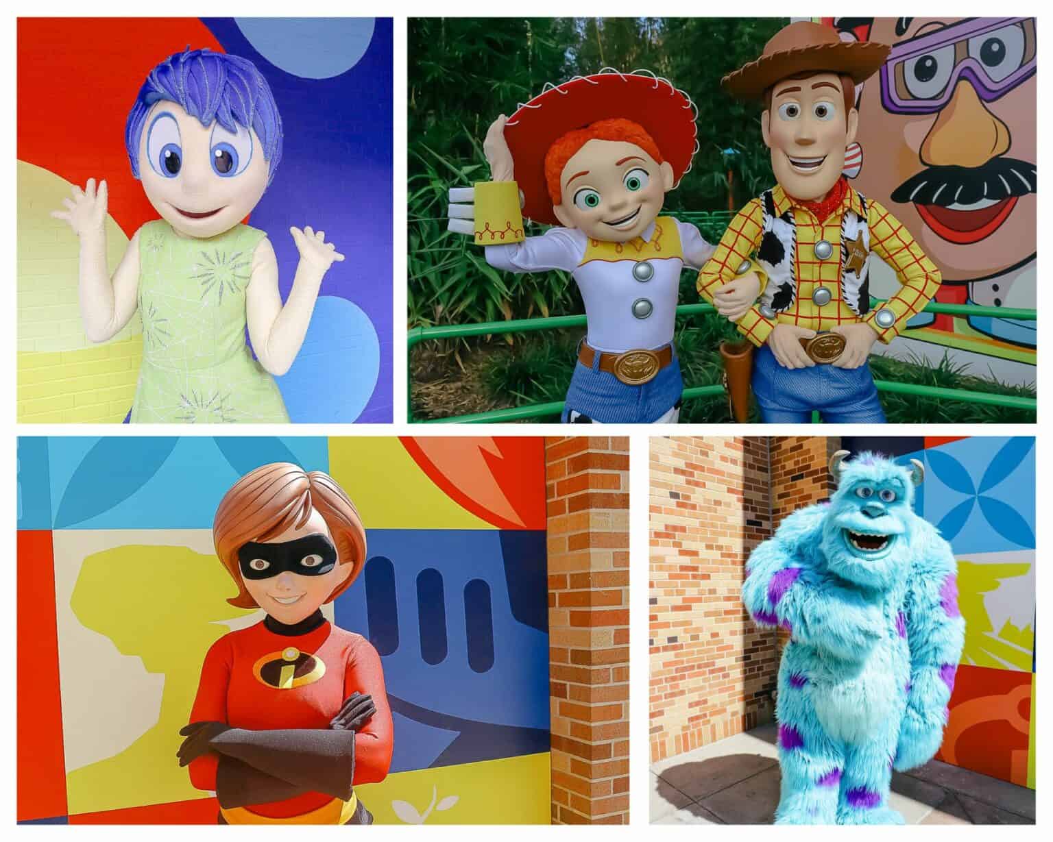 Pixar Favorites Collage of Characters at Disney's Hollywood Studios