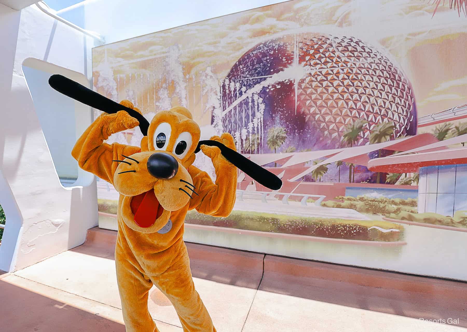 Meeting near Epcot's entrance. 