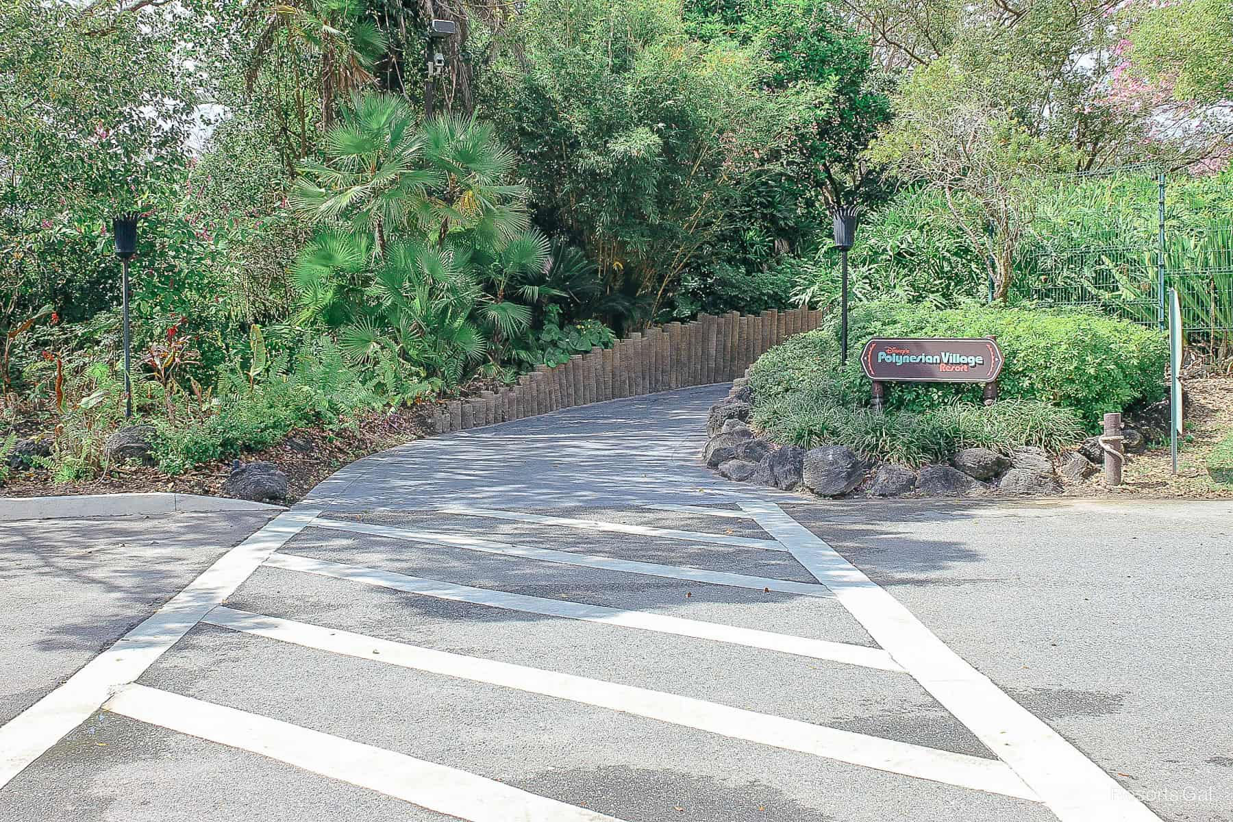 a crosswalk between the TTC and Poly