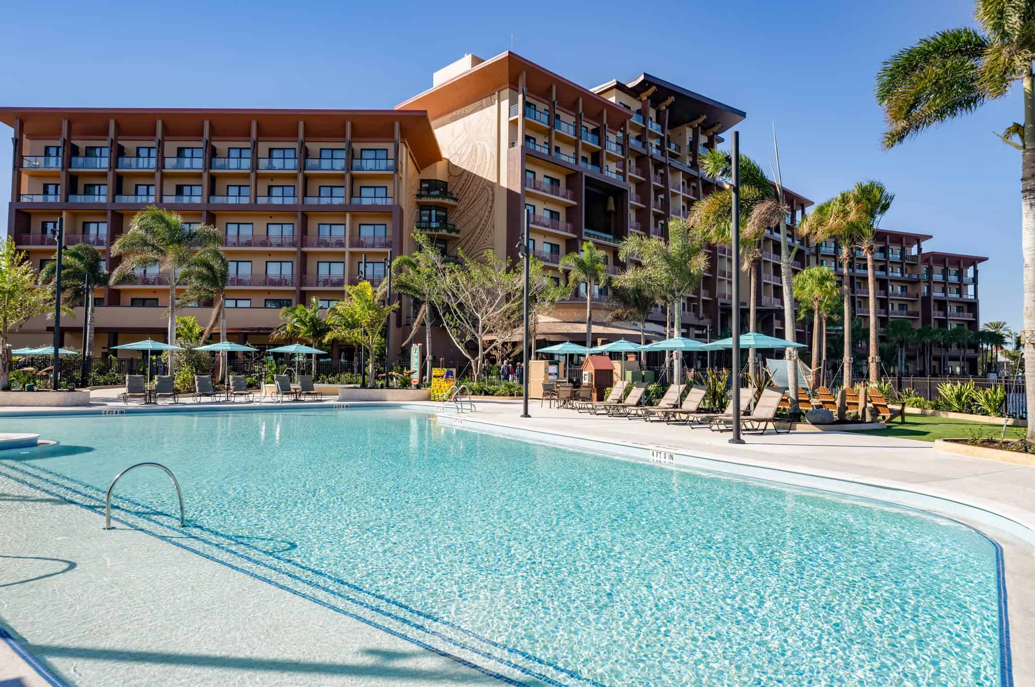 the pool at the Island Tower at Disney's Polynesian 