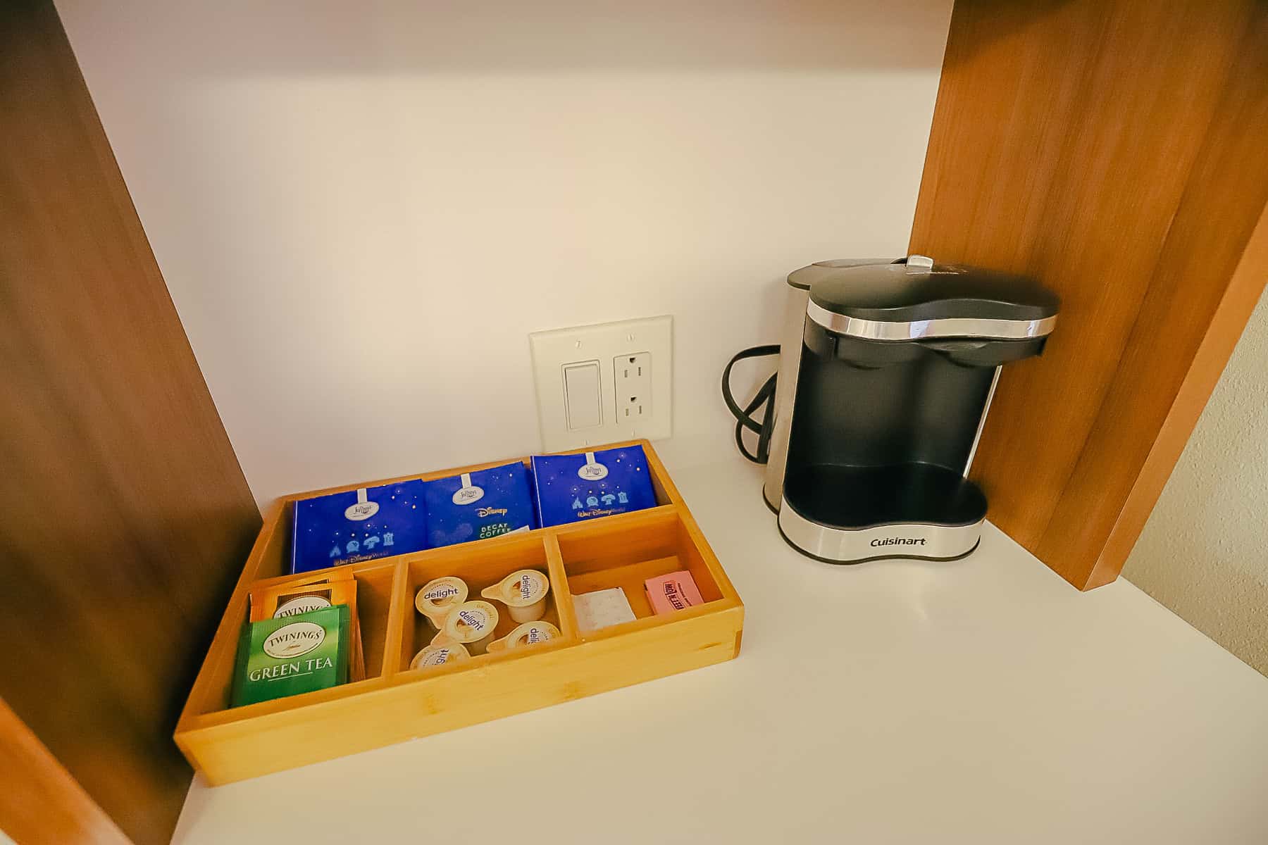 Cuisinart Coffee Maker with accompaniments in the room at Pop Century Resort 