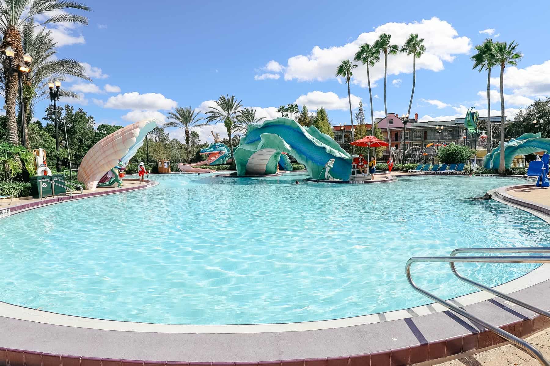 a kid-friendly pool at a Disney World hotel 