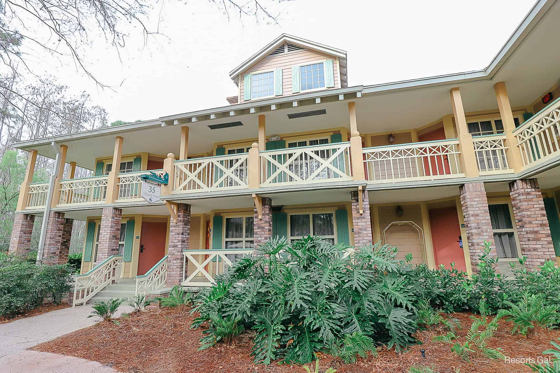 a building in the Alligator Bayou section of Port Orleans Riverside 