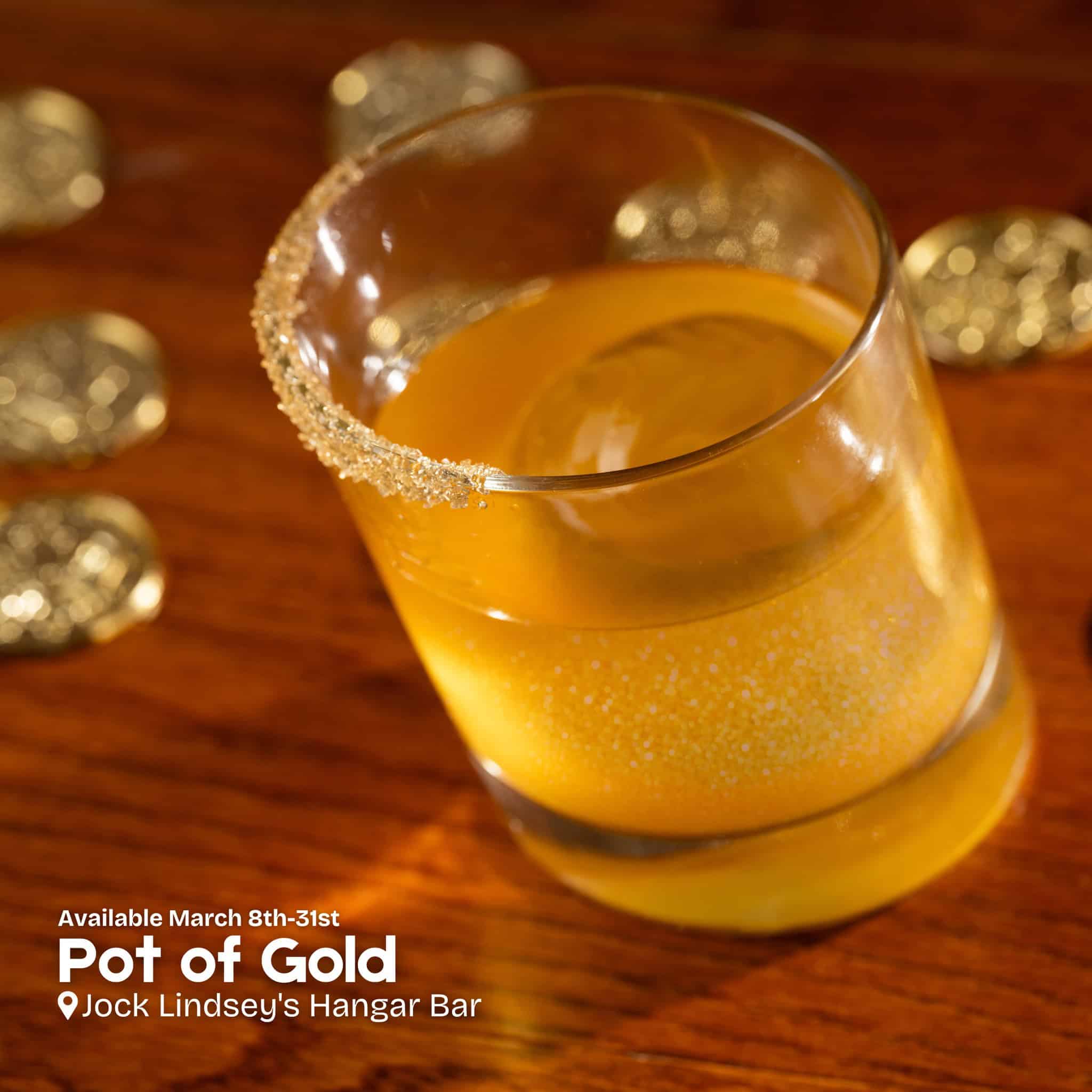 a drink called the pot of gold with a salt rim