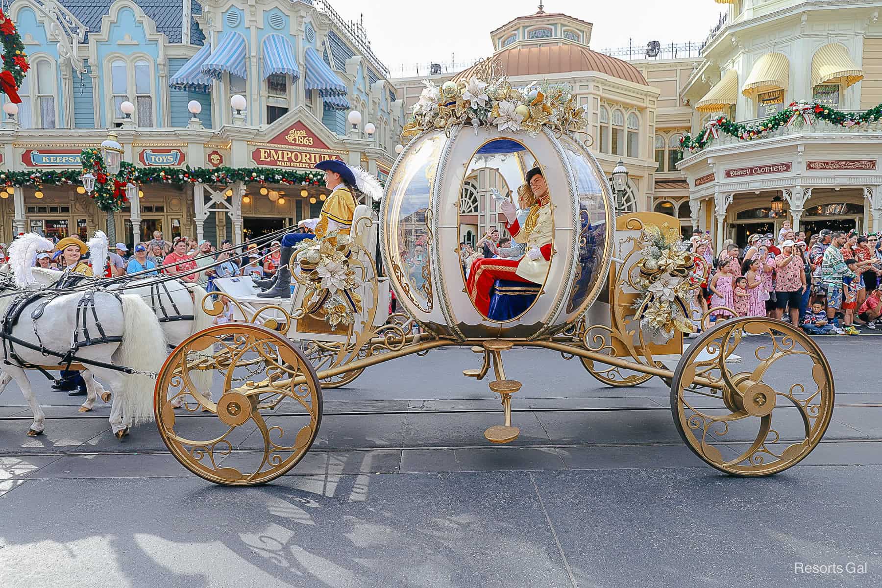 Prince Charming in Cinderella's Carriage 