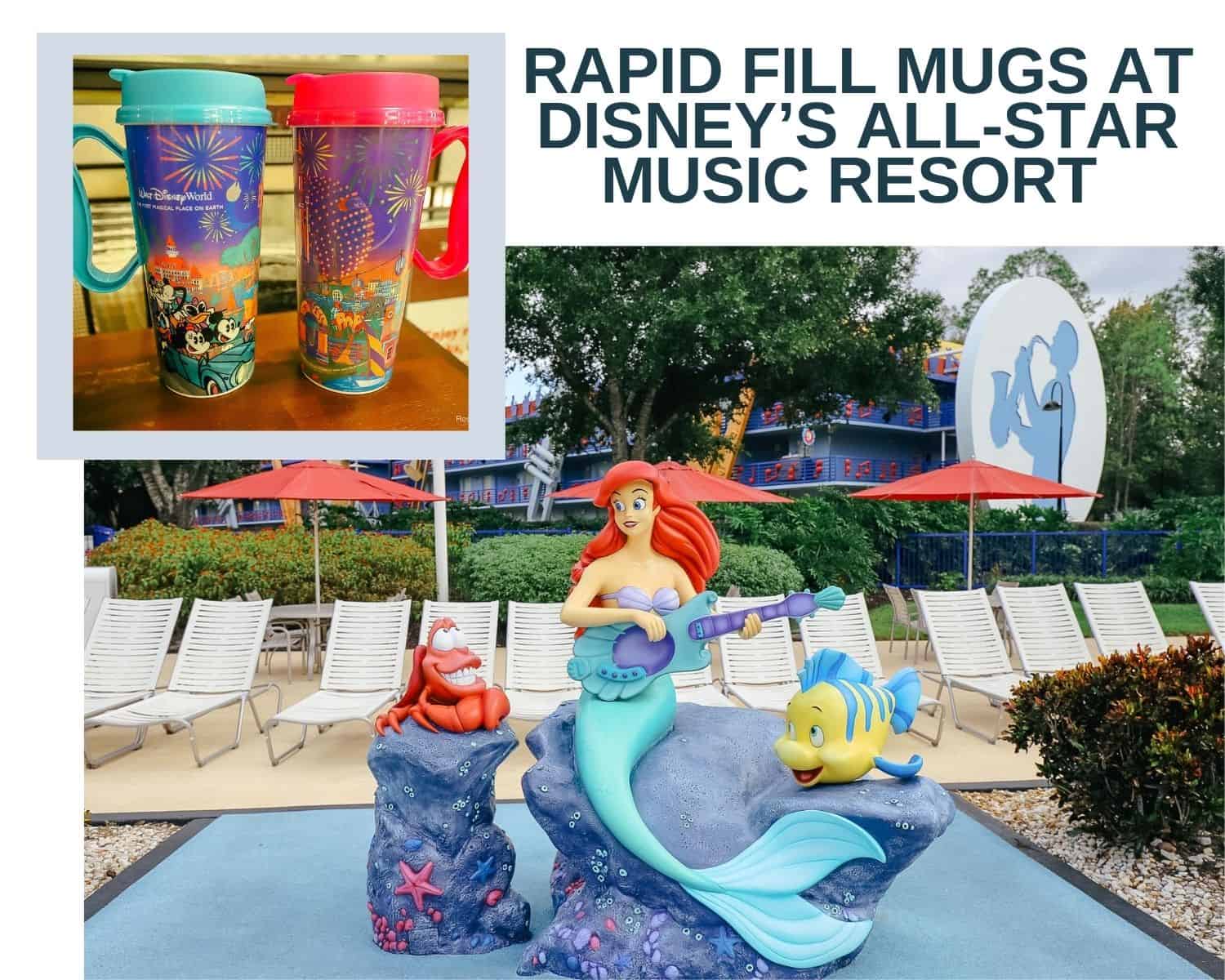Rapid Fill Mugs at Disney's All-Star Music Resort