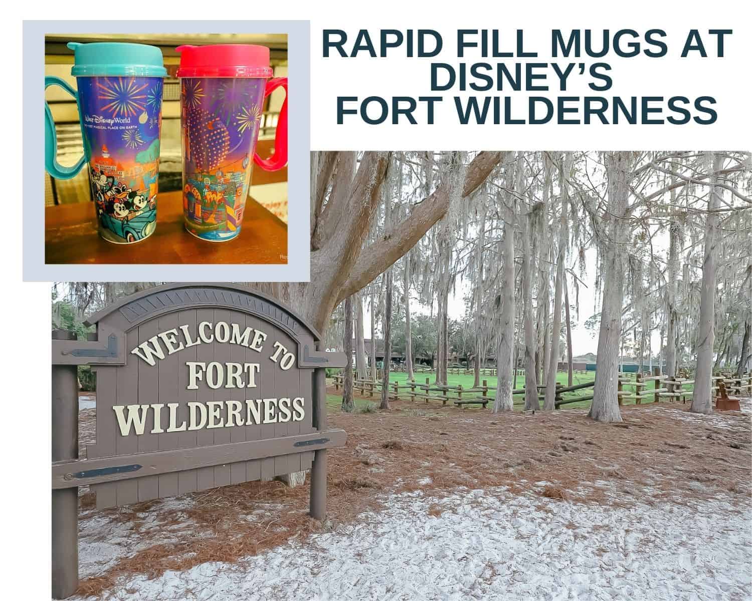Rapid Fill Mugs at Disney's Fort Wilderness Resort
