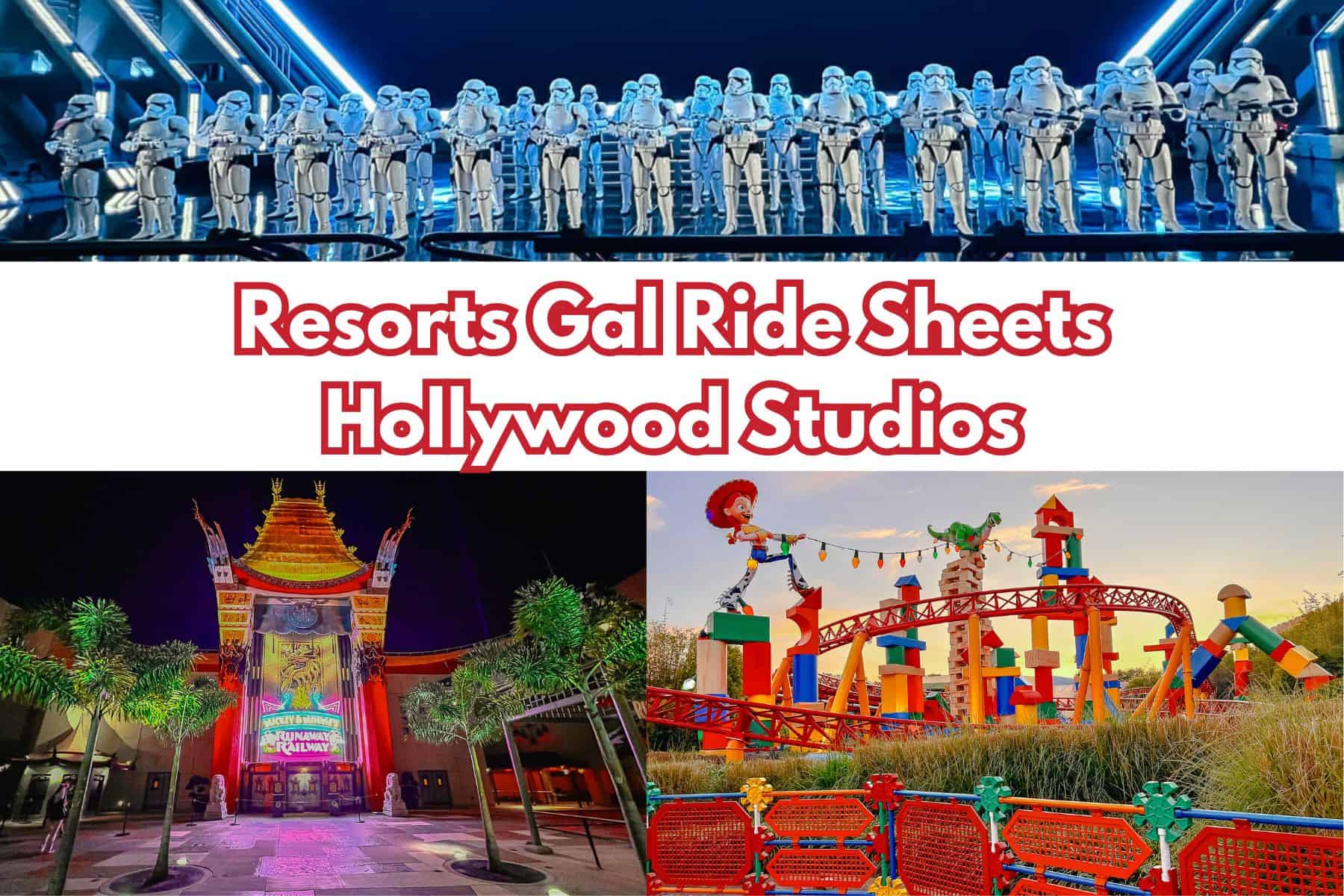 A Free Ride Spreadsheet for Disney’s Hollywood Studios to Help You Plan (By Resorts Gal)