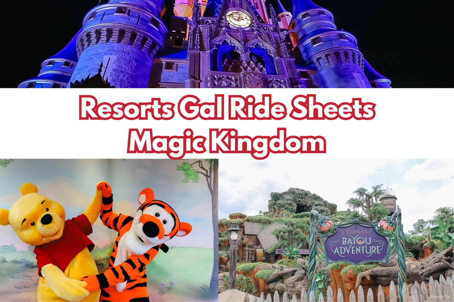 Free Magic Kingdom Ride Spreadsheet