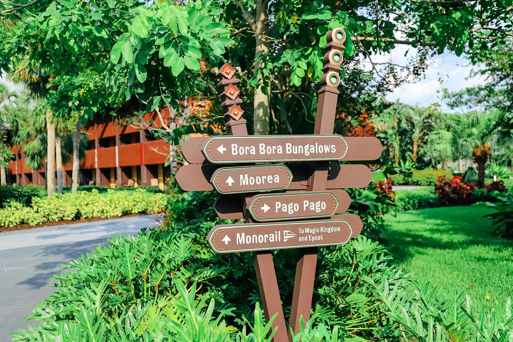 a directional at Disney's Polynesian 