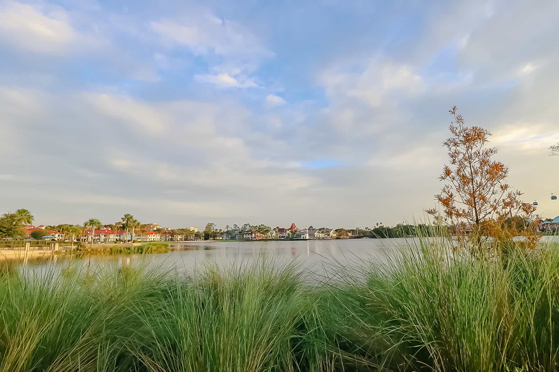 a view of Old Port Royale in the distance from Disney's Riviera 