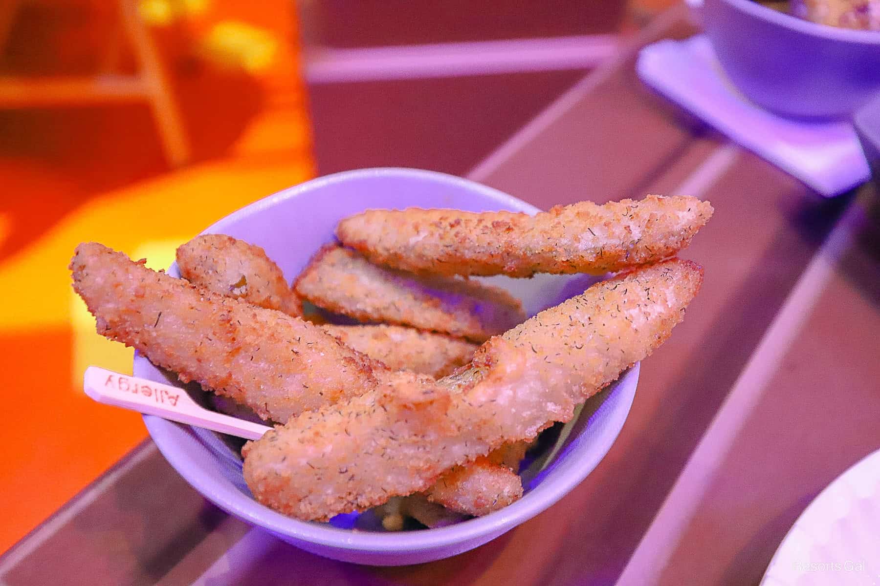 fried pickle spears from Roundup Rodeo BBQ