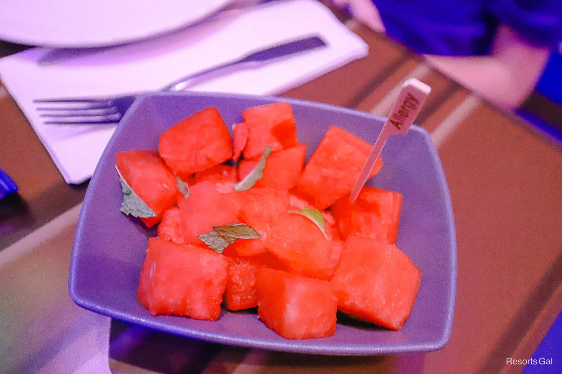 watermelon with mint 